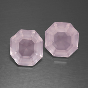 Bubblegum Pink Rose Quartz Gem - 4.4ct Asscher Cut (ID: 394556)