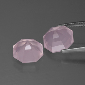 Rose Quartz Gemstones in 10.6 x 10.3 mm Size for Sale, Rose Quartz Stones in Bubblegum Pink Color