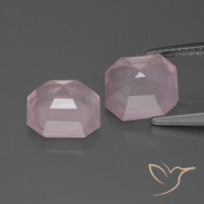 Rose Quartz Gemstones in 8.5 x 8.5 mm Size for Sale, Rose Quartz Stones in Bubblegum Pink Color