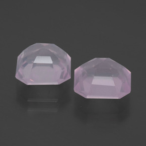 Rose Quartz Gemstones in 8.2 x 8.2 mm Size for Sale, Rose Quartz Stones in Light Pink Color