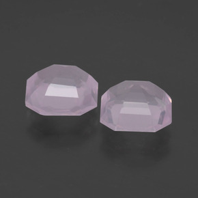 Rose Quartz Gemstones in 7.8 x 7.7 mm Size for Sale, Rose Quartz Stones in Light Rose Pink Color
