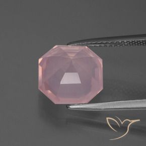 Rose Quartz Gemstone in 10.4 x 10.3 mm Size for Sale, Rose Quartz Stone in Vivid Pink Color