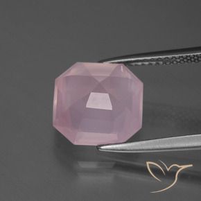 Rose Quartz Gemstone in 10.4 x 10.3 mm Size for Sale, Rose Quartz Stone in Medium Pink Color