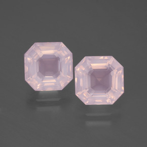 Светло-розовый Розовый Кварц Камень - 2.7ct Огранка Ашер (ID: 394729)