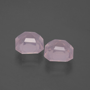 Rose Quartz Gemstones in 8.6 x 8.6 mm Size for Sale, Rose Quartz Stones in Light Pink Color