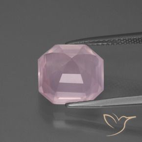 Rose Quartz Gemstone in 11 x 11 mm (calibrated) Size for Sale, Rose Quartz Stone in Light Pink Color