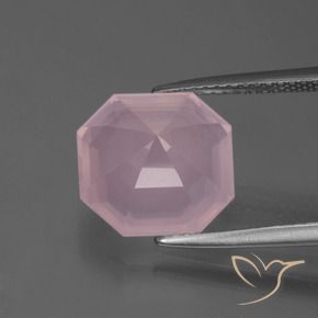 Rose Quartz Gemstone in 11 x 11 mm (calibrated) Size for Sale, Rose Quartz Stone in Medium Rose Pink Color