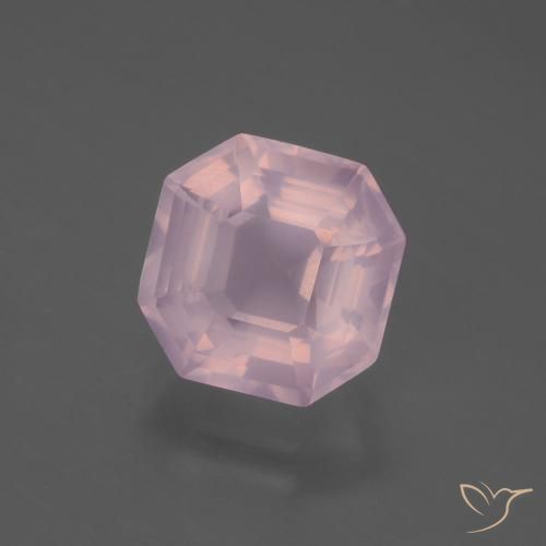 4.99 ct Pink Rose Quartz Stone, Natural Rose Quartz in Asscher Cut Shape for Sale