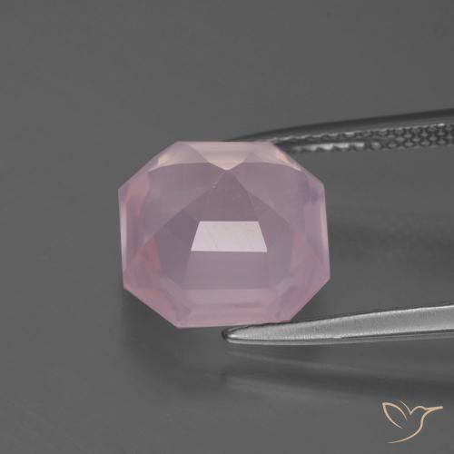 Rose Quartz Gemstone in 10.6 x 10.5 mm Size for Sale, Rose Quartz Stone in Bubblegum Pink Color
