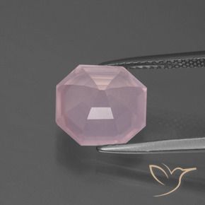 Rose Quartz Gemstone in 10 x 10 mm (calibrated) Size for Sale, Rose Quartz Stone in Light Pink Color