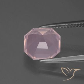 Rose Quartz Gemstone in 10 x 10 mm (calibrated) Size for Sale, Rose Quartz Stone in Light Pink Color