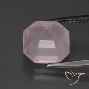 Rose Quartz Gemstone in 10.5 x 10.5 mm Size for Sale, Rose Quartz Stone in Light Pink Color