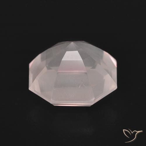 Rose Quartz Gemstone in 11 x 11 mm (calibrated) Size for Sale, Rose Quartz Stone in Very Light Rose Pink Color
