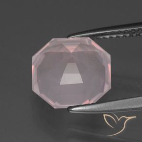 Rose Quartz Gemstone in 10 x 10 mm (calibrated) Size for Sale, Rose Quartz Stone in Very Light Pink Color
