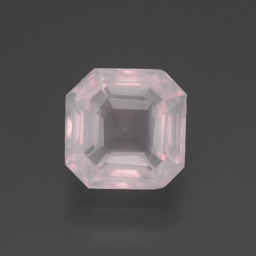 2.32 ct Pink Rose Quartz Gemstone, Rose Quartz Gem in Asscher Cut Shape for Sale.