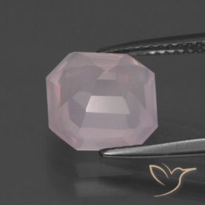 Rose Quartz Gemstone in 9.6 x 9.5 mm Size for Sale, Rose Quartz Stone in Rose Pink Color