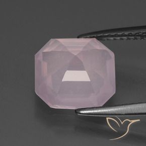 Rose Quartz Gemstone in 9.6 x 9.5 mm Size for Sale, Rose Quartz Stone in Bubblegum Pink Color
