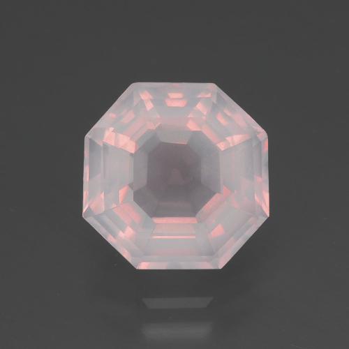 hellrosa Rosenquarz Edelstein - 3.4ct Asscher Schliff (ID: 395048)