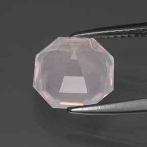 Rose Quartz Gemstone in 9.5 x 9.5 mm Size for Sale, Rose Quartz Stone in Light Pink Color
