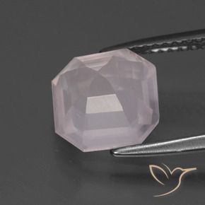 Rose Quartz Gemstone in 9 x 9 mm (calibrated) Size for Sale, Rose Quartz Stone in Light Pink Color