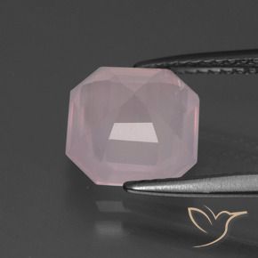 Rose Quartz Gemstone in 9 x 9 mm (calibrated) Size for Sale, Rose Quartz Stone in Light Rose Pink Color