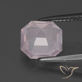 Rose Quartz Gemstone in 9 x 9 mm (calibrated) Size for Sale, Rose Quartz Stone in Light Pink Color
