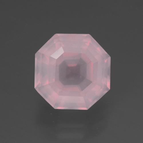 Cuarzo Rosa Rosa Corte Asscher de 3.64 ct de Sudáfrica, dimensión 9,5 x 9,5mm, piedra preciosa natural No tratado, claridad Transparente, Cuarzo Rosa de 1 pieza en color Rosado rosa medio, dureza Mohs de 7 Adecuado para joyas de uso diario, Photo A