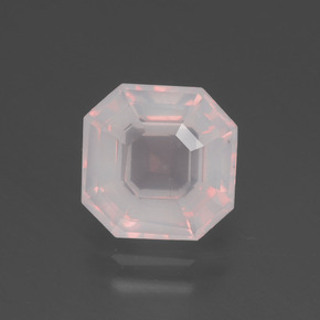 2.7ct Asscher Cut Light Pink Rose Quartz Gem for sale 2.7ct Asscher Cut Light Pink Rose Quartz Gem (ID: 395077)
