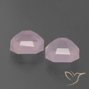Rose Quartz Gemstones in 9.6 x 9.5 mm Size for Sale, Rose Quartz Stones in Rose Pink Color