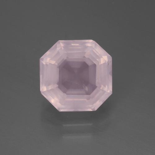 Light Pink Rose Quartz Gem - 3.2ct Asscher Cut (ID: 395139)