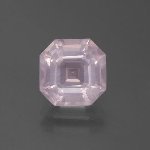 Светло-розовый Розовый Кварц Камень - 3.1ct Огранка Ашер (ID: 395148)