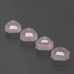 Rose Quartz Gemstones in 7.6 x 7.6 mm Size for Sale, Rose Quartz Stones in Rose Pink Color