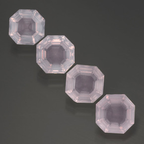 2.1ct Asscher Cut Light Pink Rose Quartz Gem for sale 2.1ct Asscher Cut Light Pink Rose Quartz Gem (ID: 395159)