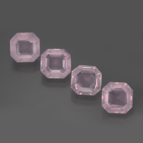 2.3ct Asscher Cut Pink Rose Quartz Gem for sale 2.3ct Asscher Cut Pink Rose Quartz Gem (ID: 395161)