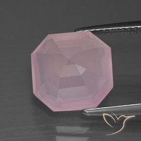 Rose Quartz Gemstone in 11 x 11 mm (calibrated) Size for Sale, Rose Quartz Stone in Medium Pink Color