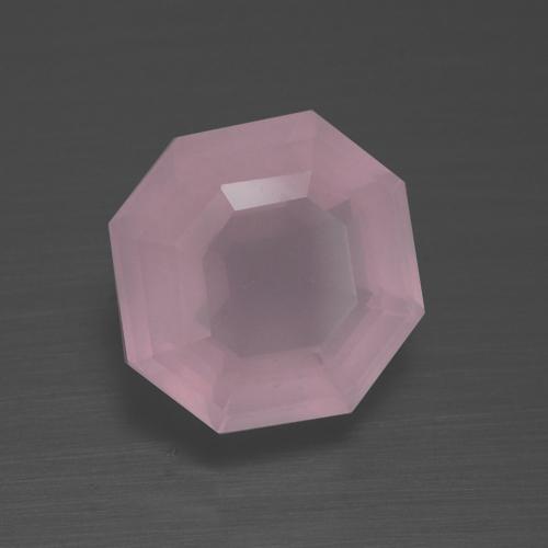 2.69 ct Pink Rose Quartz Stone, Natural Rose Quartz in Asscher Cut Shape for Sale