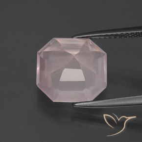 Rose Quartz Gemstone in 11 x 11 mm (calibrated) Size for Sale, Rose Quartz Stone in Light Rose Pink Color