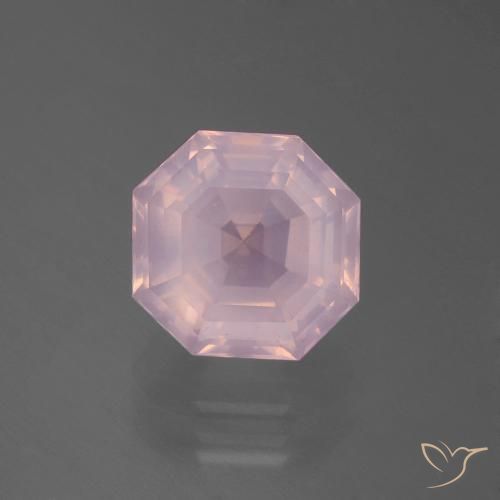 4.00ct Natural Light Pink Rose Quartz, Emerald Cut, Transparent