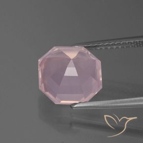 Rose Quartz Gemstone in 10 x 10 mm (calibrated) Size for Sale, Rose Quartz Stone in Light Pink Color