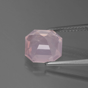 Rose Quartz Gemstone in 9.3 x 9.2 mm Size for Sale, Rose Quartz Stone in Light Pink Color