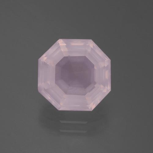 Rosado Bubblegum Cuarzo Rosa Gema - 3.7ct Corte Asscher (ID: 395229)