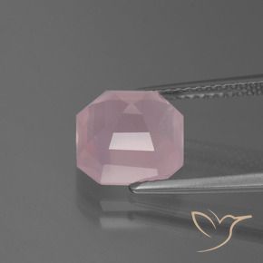 Rose Quartz Gemstone in 9 x 9 mm (calibrated) Size for Sale, Rose Quartz Stone in Medium Rose Pink Color