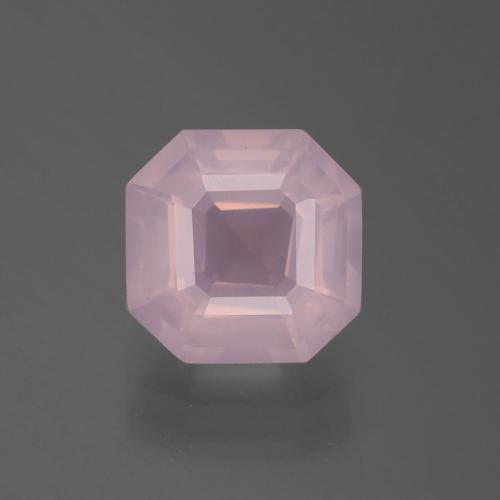 Rosado claro Cuarzo Rosa Gema - 3.1ct Corte Asscher (ID: 395235)