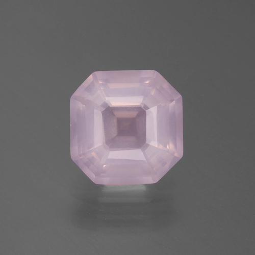 Rosado Bubblegum Cuarzo Rosa Gema - 2.9ct Corte Asscher (ID: 395236)