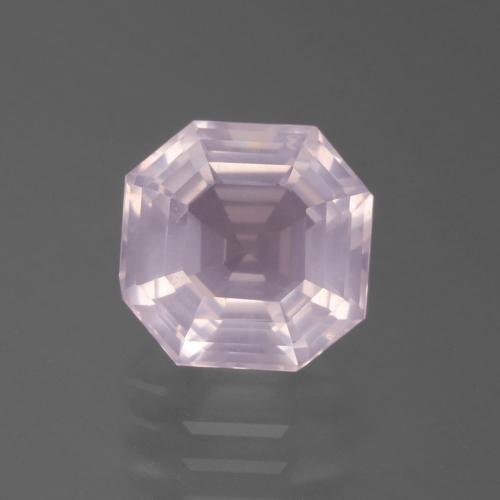 hellrosa Rosenquarz Edelstein - 3.4ct Asscher Schliff (ID: 395240)