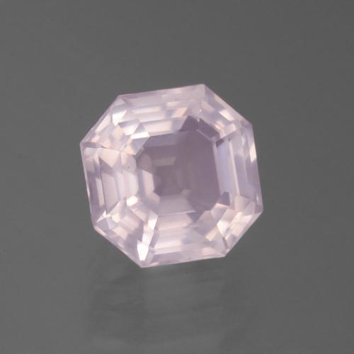 3.38 ct Pink Rose Quartz Stone, Natural Rose Quartz in Asscher Cut Shape for Sale