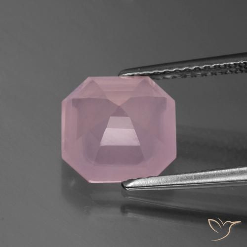 Rose Quartz Gemstone in 9.6 x 9.5 mm Size for Sale, Rose Quartz Stone in Rose Pink Color
