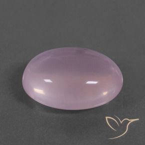 14.42 ct Pink Rose Quartz Stone, Natural Rose Quartz in Oval Cabochon Shape for Sale
