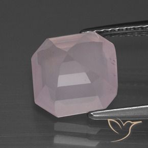 Rose Quartz Gemstone in 9.4 x 9.2 mm Size for Sale, Rose Quartz Stone in Light Pink Color
