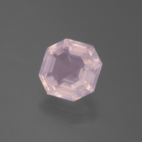 2.30 ct Pink Rose Quartz Stone, Natural Rose Quartz in Asscher Cut Shape for Sale